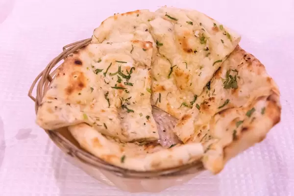 Naan Flatbread with garlics