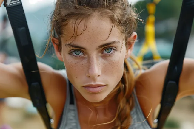 Nachdenklicher Blick der jungen Frau