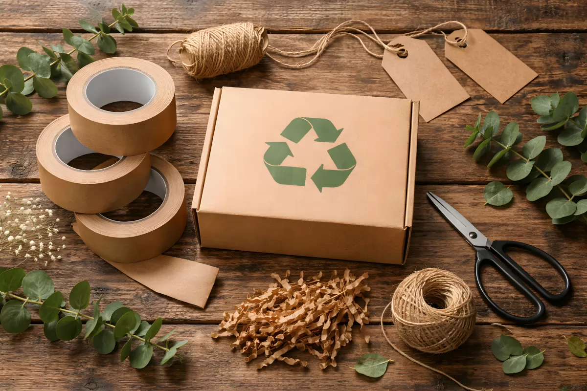 Nachhaltige Verpackungsmaterialien aus Recyclingkarton