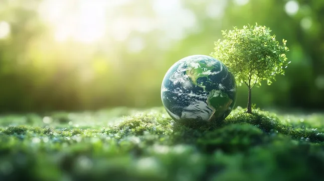 Nachhaltiger Schutz unserer Erde in Blüte