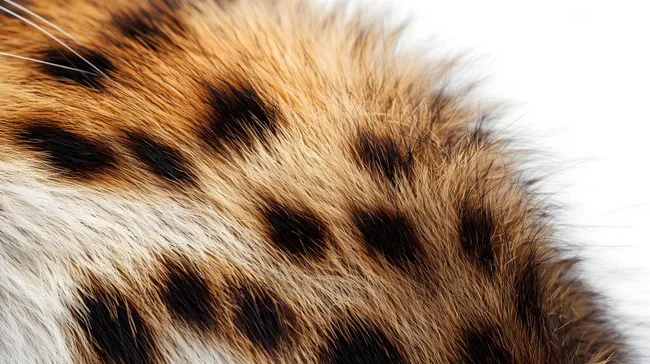 Nahaufnahme des gescheckten Fells eines Tieres