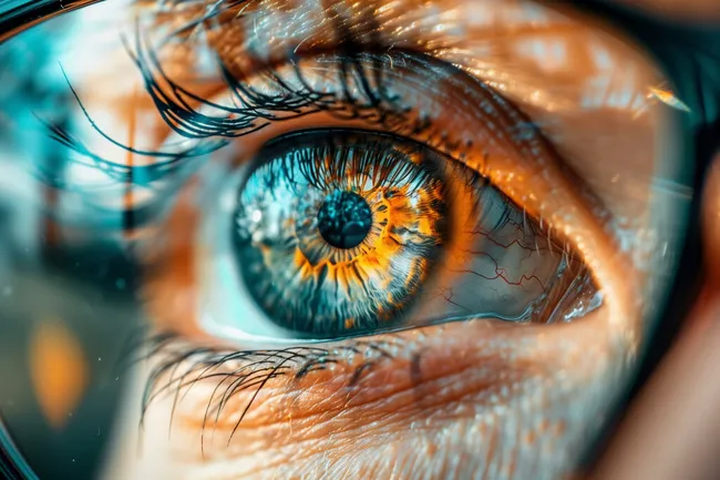 Nahaufnahme des menschlichen Auges