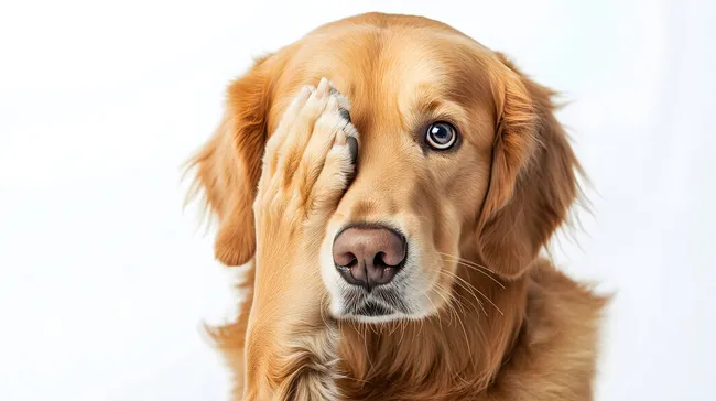 Nahaufnahme eines Golden Retriever Hundes