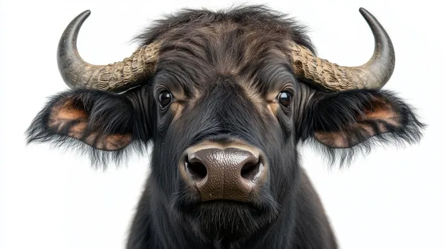 Nahaufnahme eines mächtigen Büffels