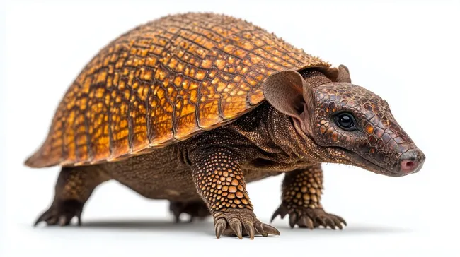 Nahaufnahme eines neugierigen Gürteltiers