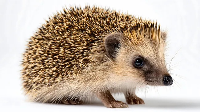 Nahaufnahme eines stacheligen Igels