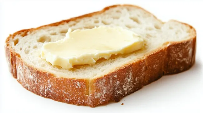 Nahaufnahme eines traditionellen Butterbrotes