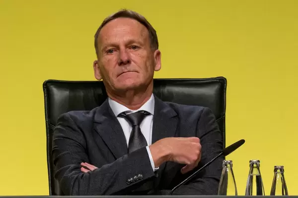 Nahaufnahme von Hans-Joachim Watzke, Fußballverein-Geschäftsführer des BVB