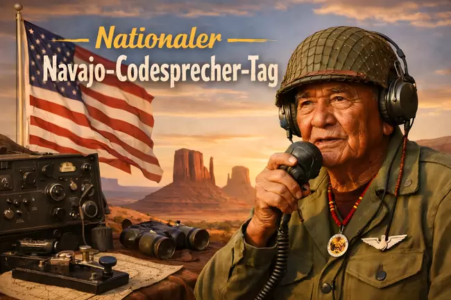 Nationaler Navajo-Codesprecher-Tag am 14. August