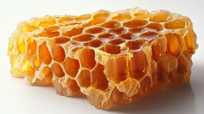 Natürliche Honigwabe - stimmungsvolle Kulisse