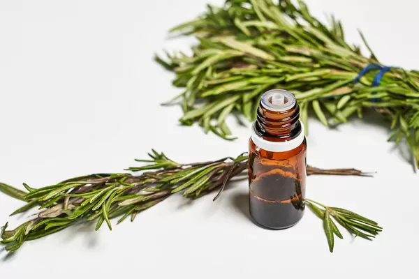 Natural rosemary essential oil for beauty and spa