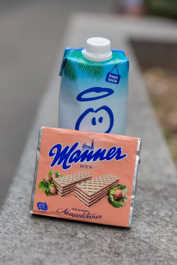 Neapolitaner-Waffeln von Manner und Milch