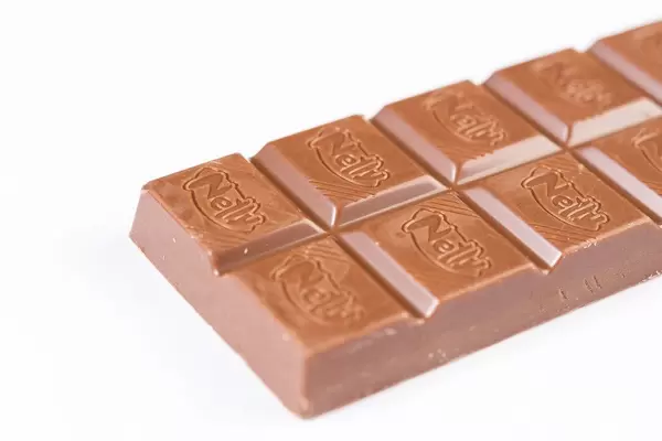 Nelly Chocolate Bar isolated above white background
