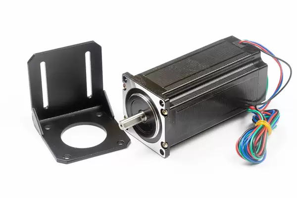 Nema 23 Stepper Motor for CNC mill machine above white background