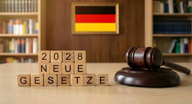 Neue Gesetze 2028 - Deutsches Rechtssystem