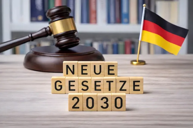 Neue Gesetze 2030 in Deutschland - Konzept für Rechtssystem