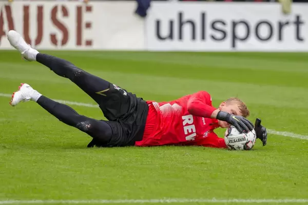 New goalkeeper catching the ball