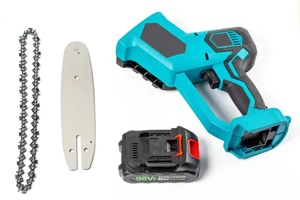 New parts for the electric saw, top view