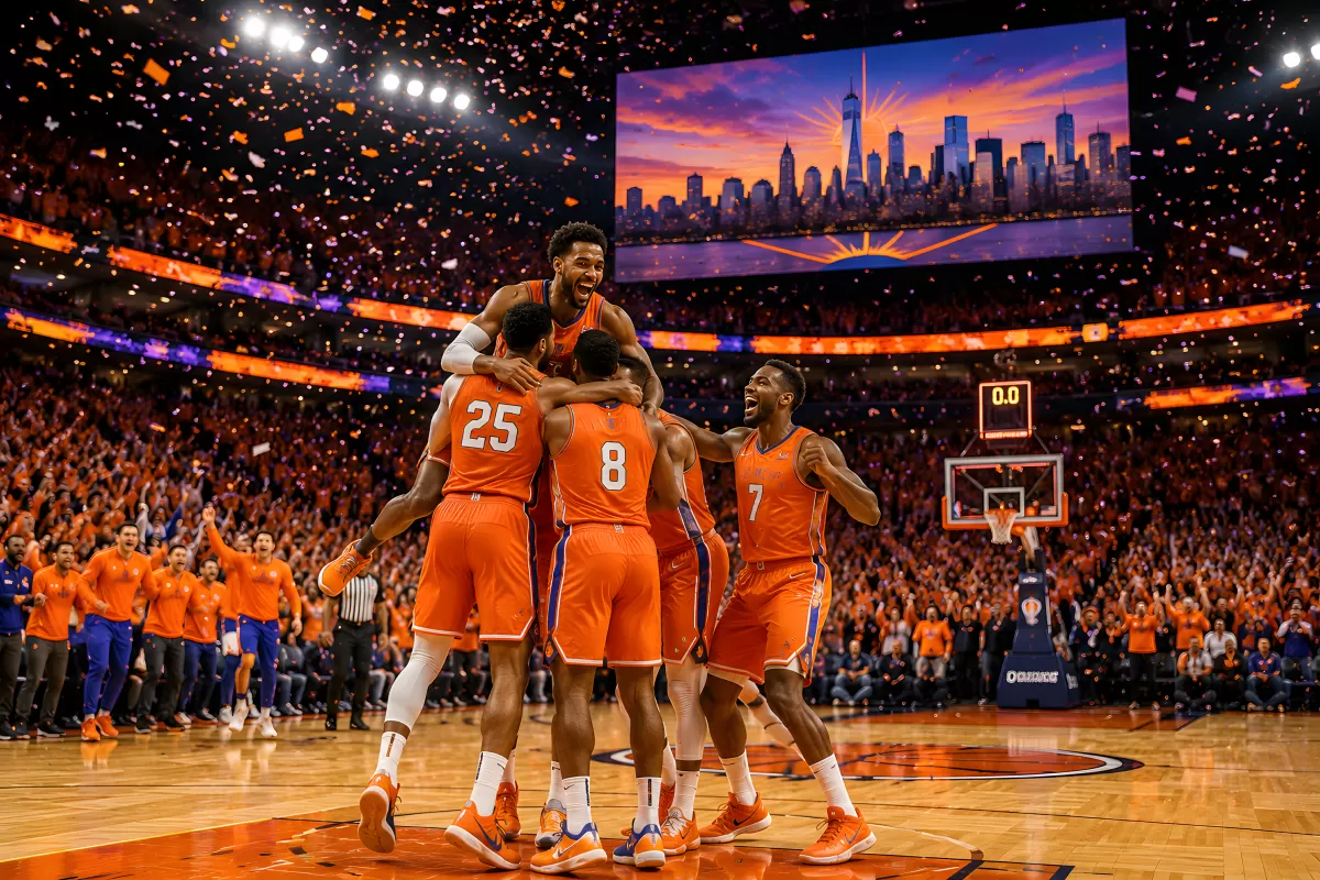 New York Knicks feiert Sieg in ausverkaufter Arena