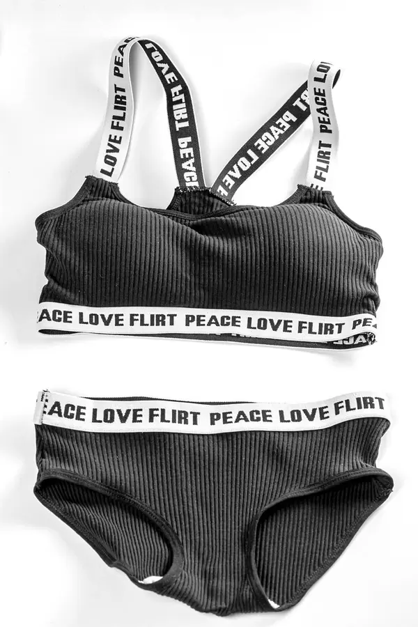 Nice and comfortable black lingerie