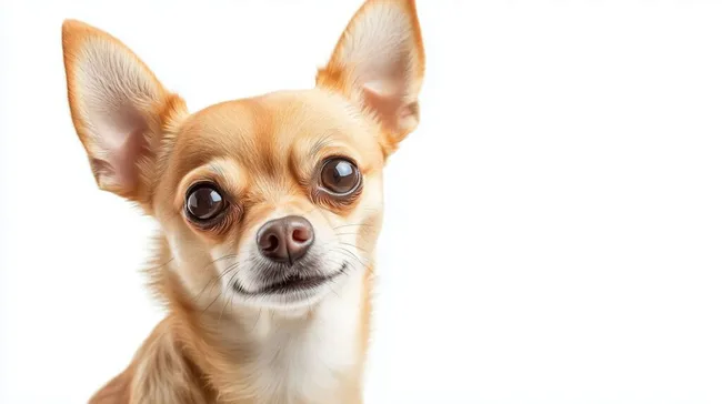 Niedlicher Chihuahua-Hund mit neugierigem Blick