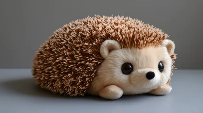 Niedlicher Igel-Plüschteddy mit flauschigem Fell