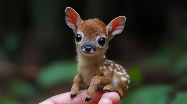 Niedliches Rehkitz in natürlicher Umgebung