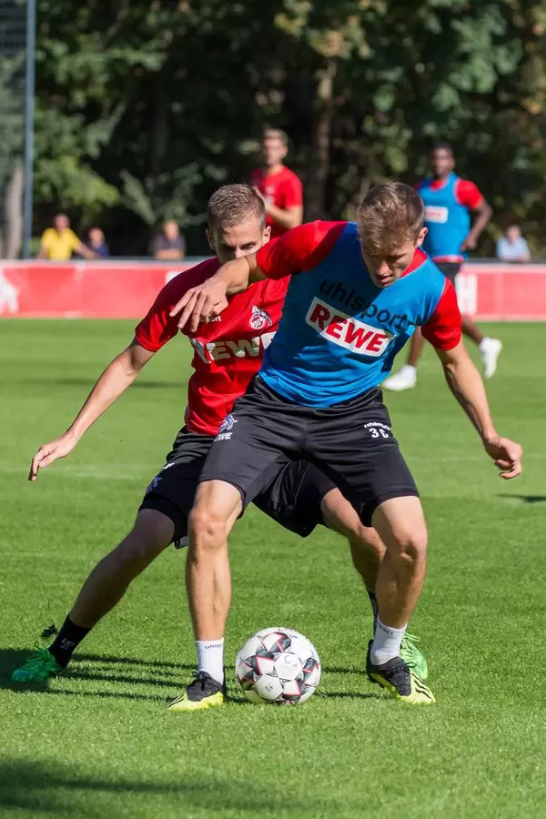 Niklas Hauptmann beim Training am 12.09.2018