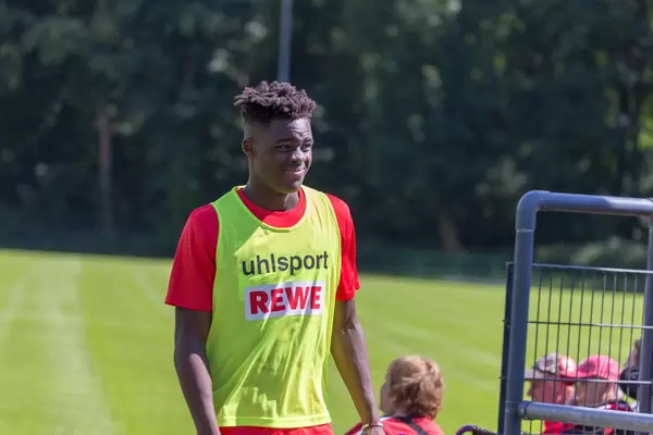 Nikolas Nartey during training