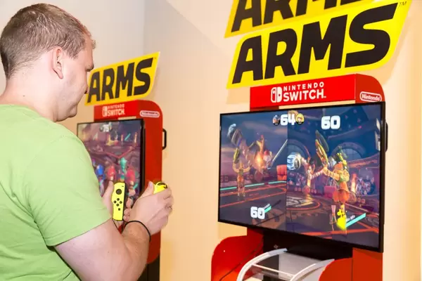 Nintendo Switch ARMS Gaming-Ecke - Gamescom 2017, Köln