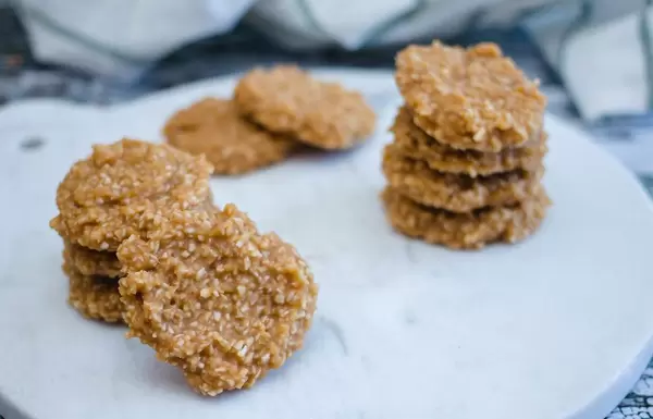 No Bake Coconut Cookies Close Up  (Flip 2019)
