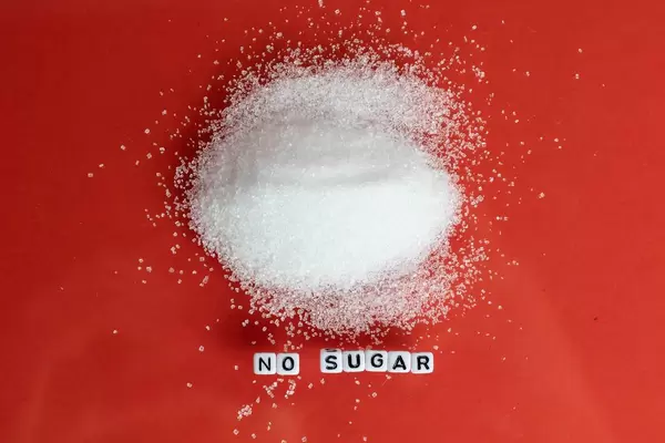 No sugar text