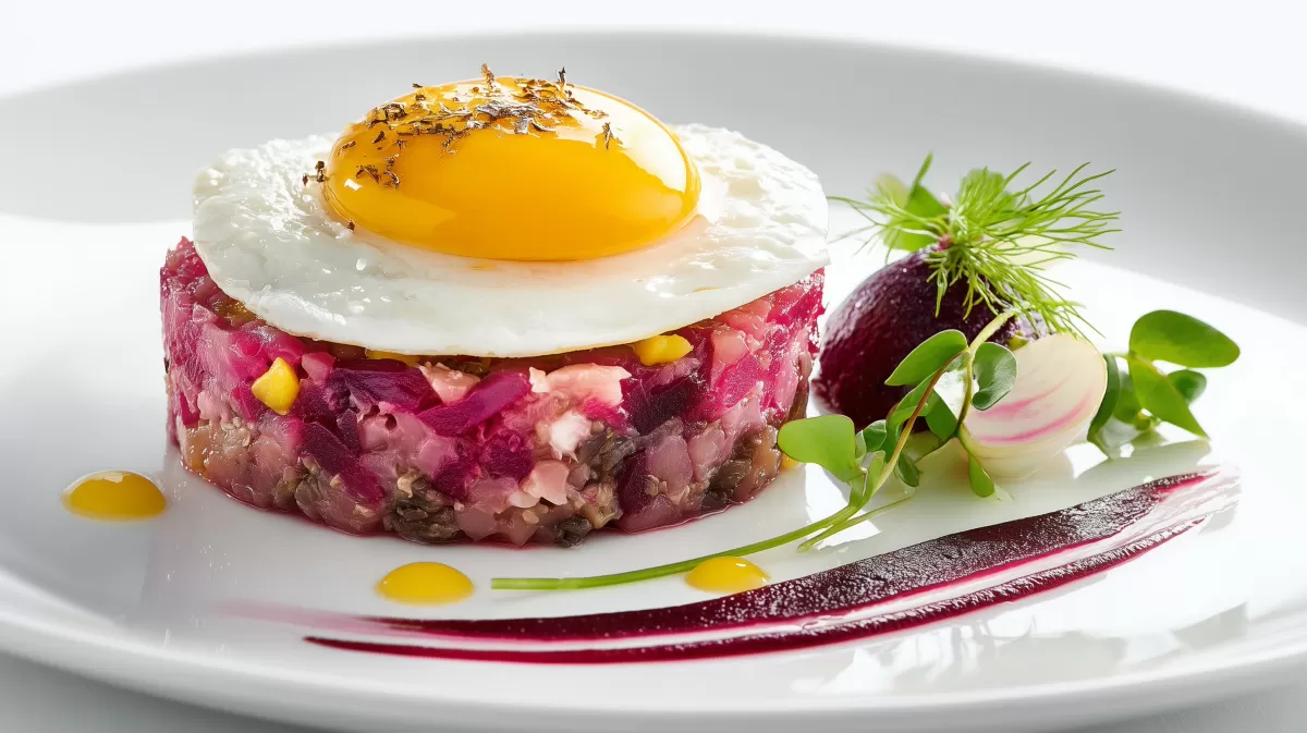 Norddeutsches Bremer Labskaus mit Spiegelei