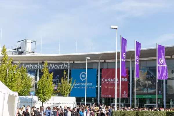 Nordeingang Koelnmesse - Gamescom 2017, Köln