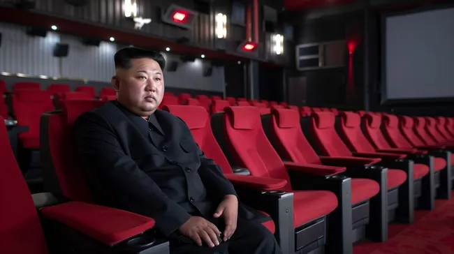 Nordkoreanischer Staatsführer im Kinosaal