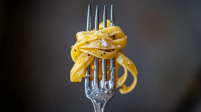 Nudelgericht in appetitlicher Nahaufnahme