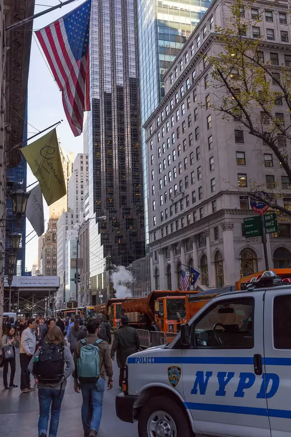 NYPD Police in front of Trump Tower