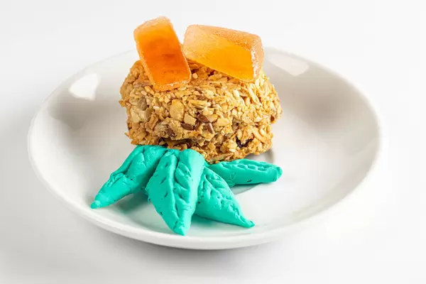 Oatmeal cookies with nuts and raisins