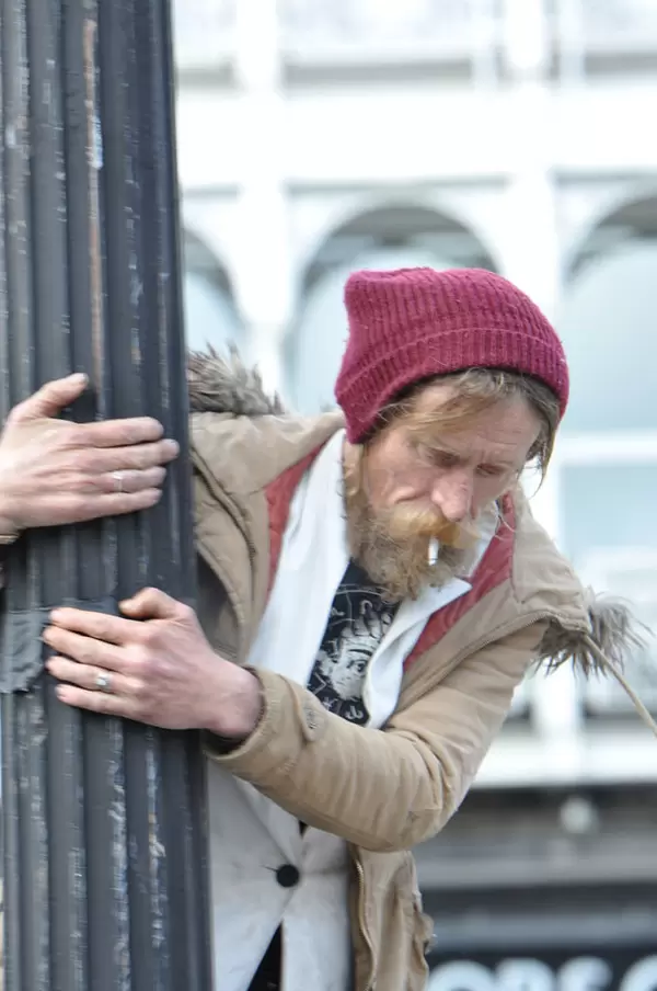 Obdachloser in Dublin
