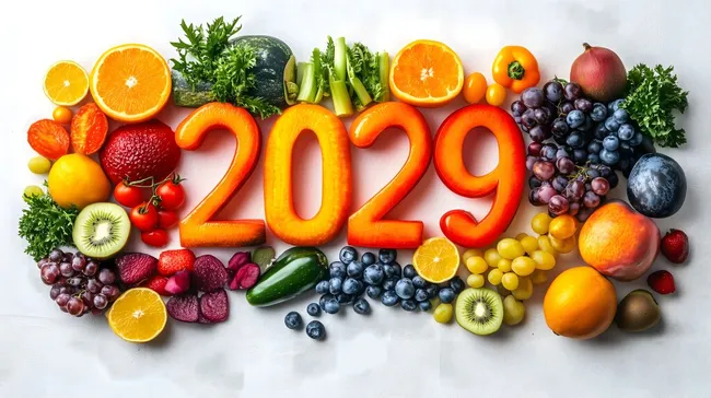 Obst und Gemüse 2029 - Frisch und vielfältig für ein gesundes Jahr