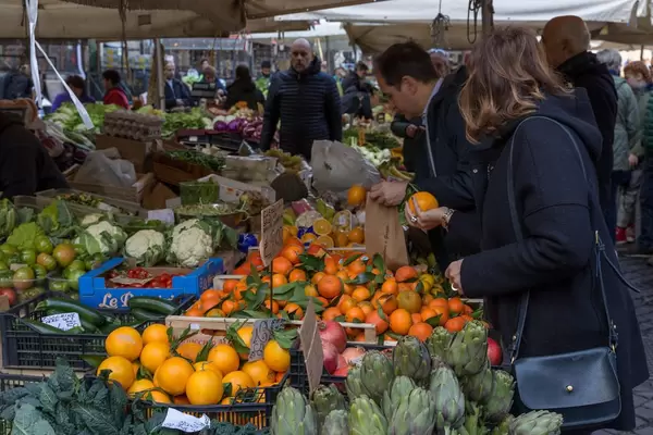 Obst und Gemüse auf dem Markt in Rom