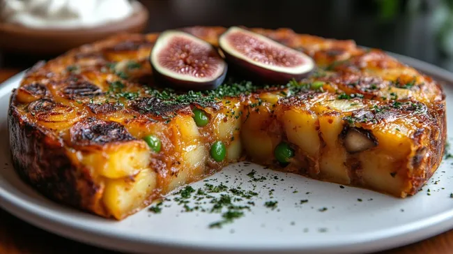 Ofenförmige Kartoffel-Frittata mit Pilzen und Feigen