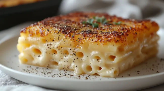 Ofenfrischer Mac and Cheese mit goldbrauner Kruste