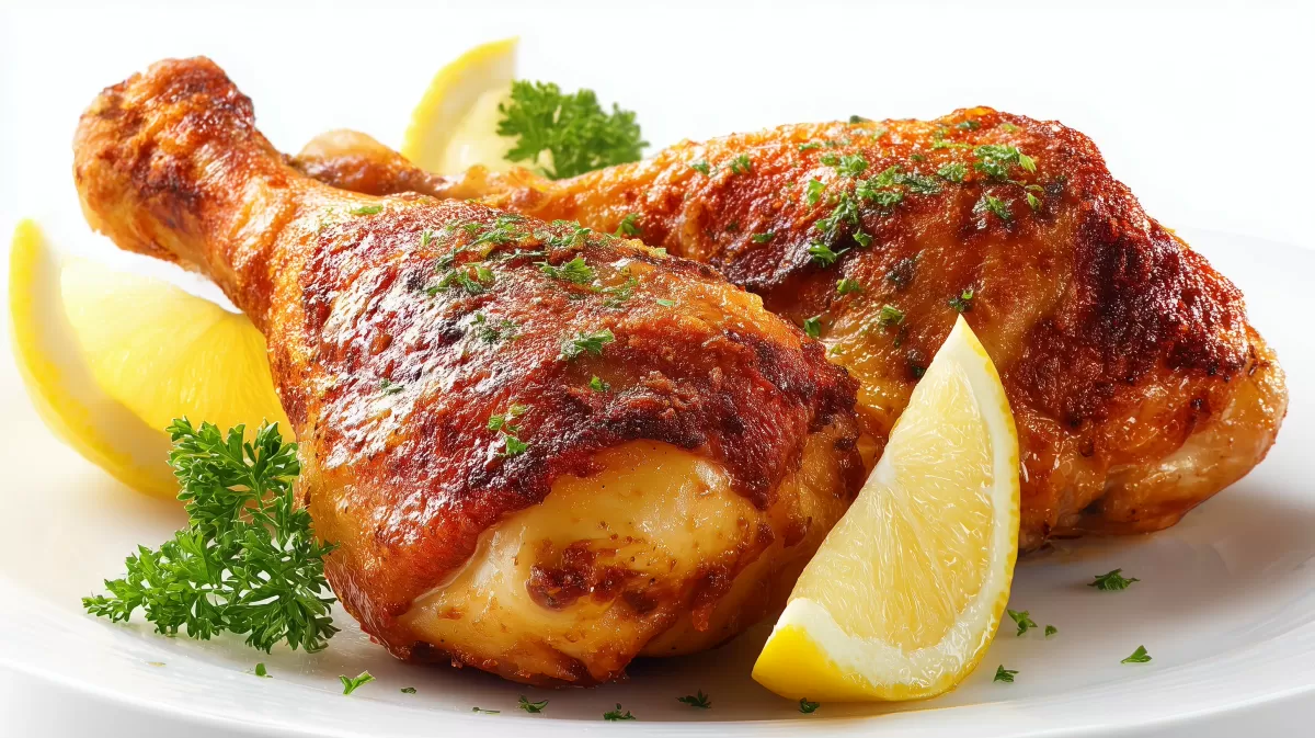 Ofengebackenes Backhendl mit Zitrone – knusprig