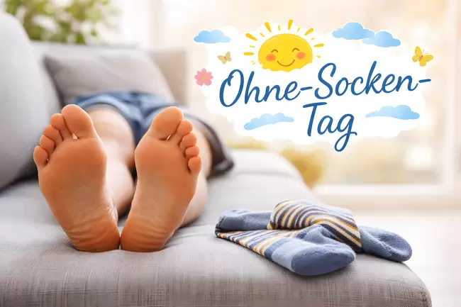 Ohne-Socken-Tag am 8. Mai