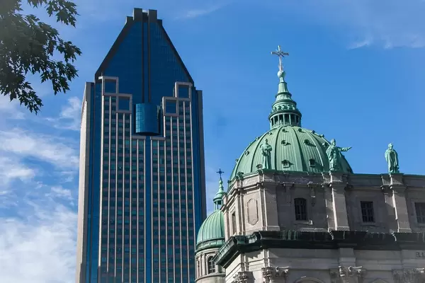 Old And New Building Side by Side on the City  (Flip 2019)
