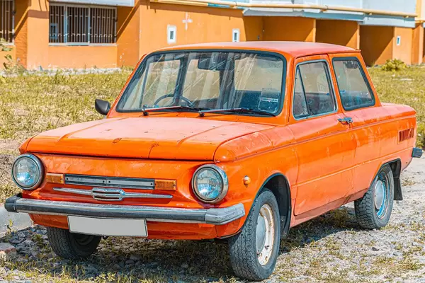 Old cars ZAZ-968M orange color (Flip 2019)