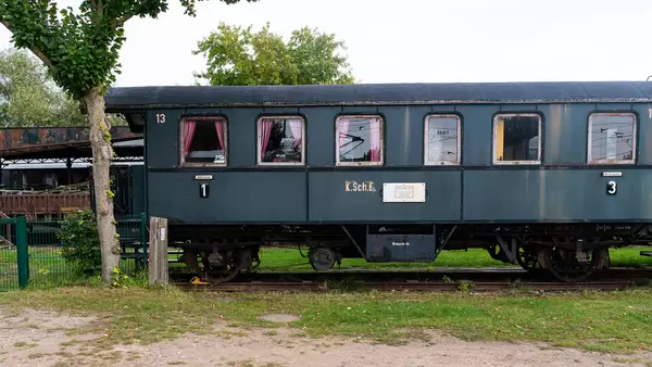 Old German train carriage number 13 – side view