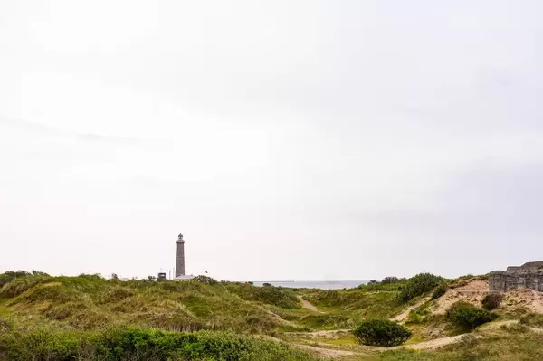 Old lighthouse in Skagen, Denmark with the sea in the background (Flip 2019)