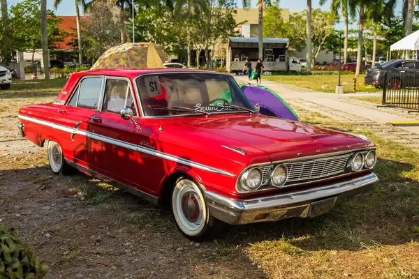 Old red For muscle car